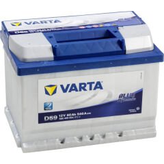 Varta D59 Blue Dynamic Serisi 12 Volt 60 Amper Akü (Alçak Tip)