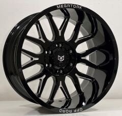 Megatork 543 6x139.7 12X20 ET(-44) 110 Black Milling Off Road 20 Jant Takım